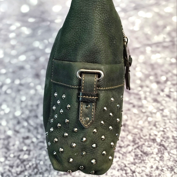 Aimee Kestenberg Studded Nubuck Leather Crossbody Shoulder Bag EUC - Picture 7 of 13
